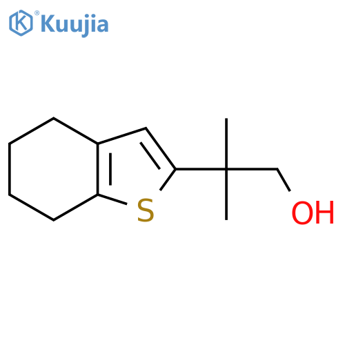 2-methyl-2-(4,5,6,7-tetrahydro-1-benzothiophen-2-yl)propan-1-ol structure