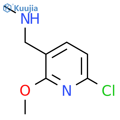 (6-chloro-2-methoxypyridin-3-yl)methyl(methyl)amine structure