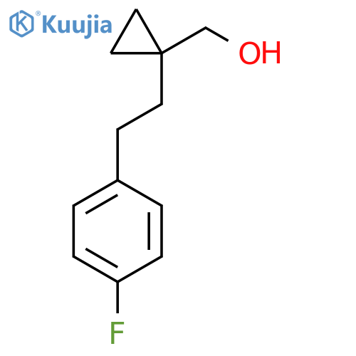 {1-2-(4-fluorophenyl)ethylcyclopropyl}methanol structure