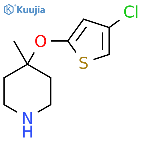 4-(4-chlorothiophen-2-yl)oxy-4-methylpiperidine structure