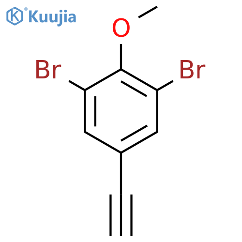 1,3-dibromo-5-ethynyl-2-methoxybenzene structure