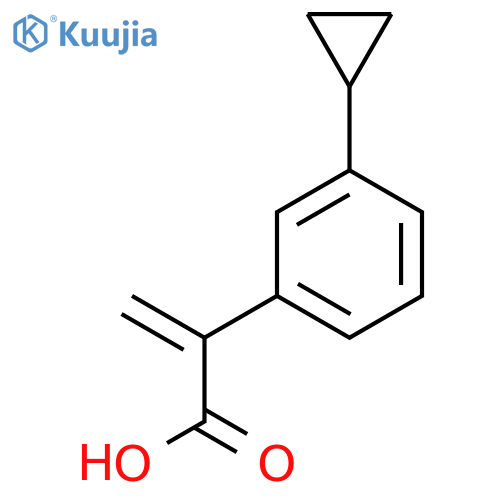2-(3-cyclopropylphenyl)prop-2-enoic acid structure