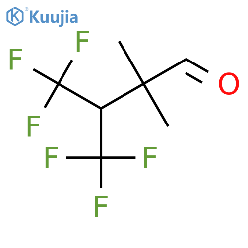 4,4,4-trifluoro-2,2-dimethyl-3-(trifluoromethyl)butanal structure