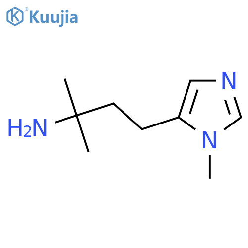 2-methyl-4-(1-methyl-1H-imidazol-5-yl)butan-2-amine structure