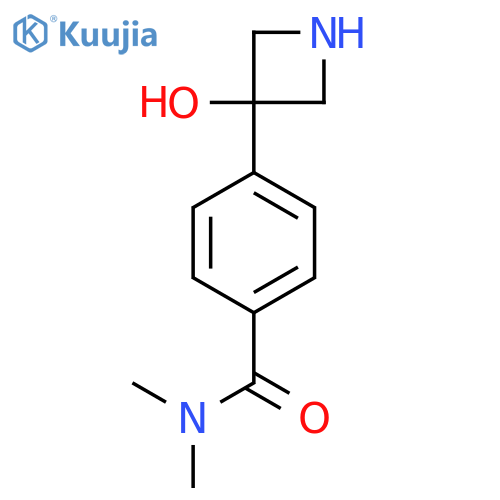 4-(3-hydroxyazetidin-3-yl)-N,N-dimethylbenzamide structure