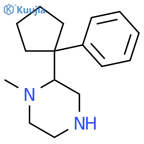 1-methyl-2-(1-phenylcyclopentyl)piperazine structure