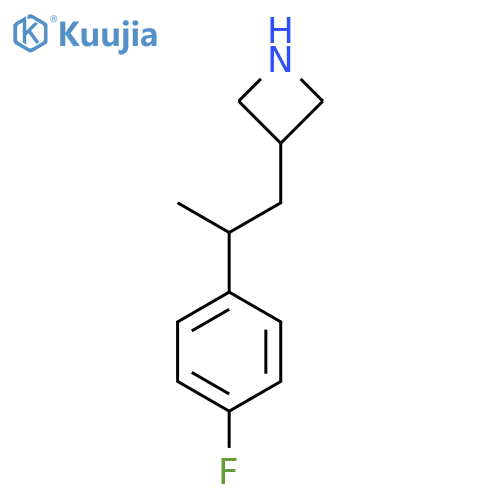 3-2-(4-fluorophenyl)propylazetidine structure