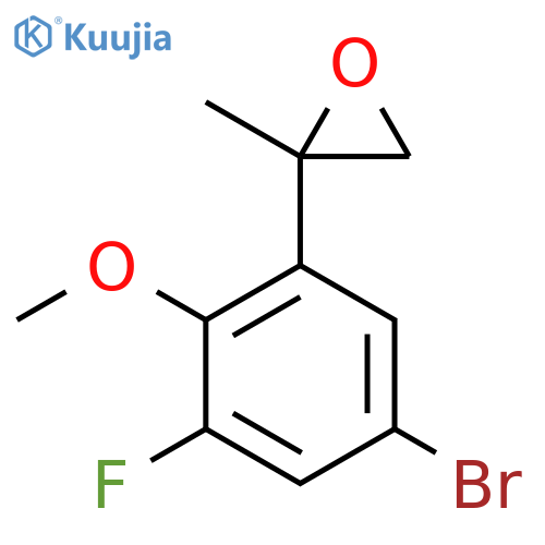 2-(5-bromo-3-fluoro-2-methoxyphenyl)-2-methyloxirane structure