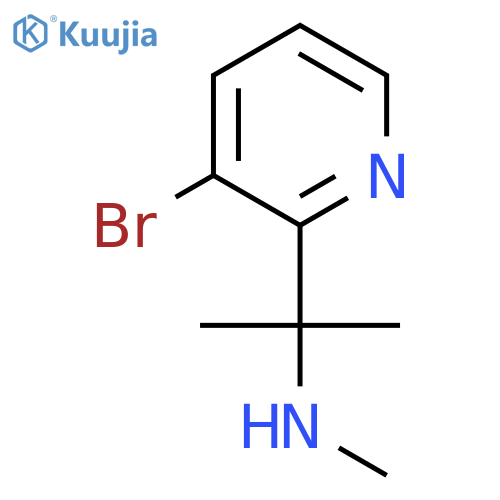2-(3-bromopyridin-2-yl)propan-2-yl(methyl)amine structure