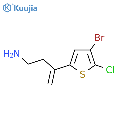 3-(4-Bromo-5-chlorothiophen-2-yl)but-3-en-1-amine structure