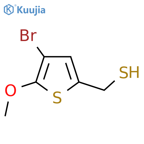 (4-bromo-5-methoxythiophen-2-yl)methanethiol structure