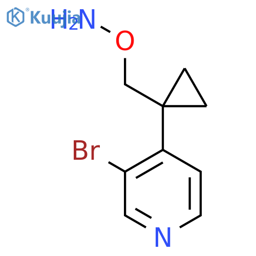 O-{1-(3-bromopyridin-4-yl)cyclopropylmethyl}hydroxylamine structure