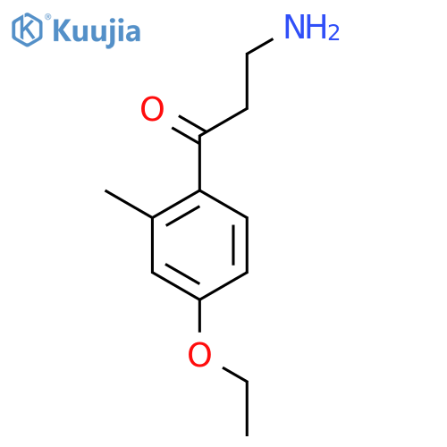 3-amino-1-(4-ethoxy-2-methylphenyl)propan-1-one structure