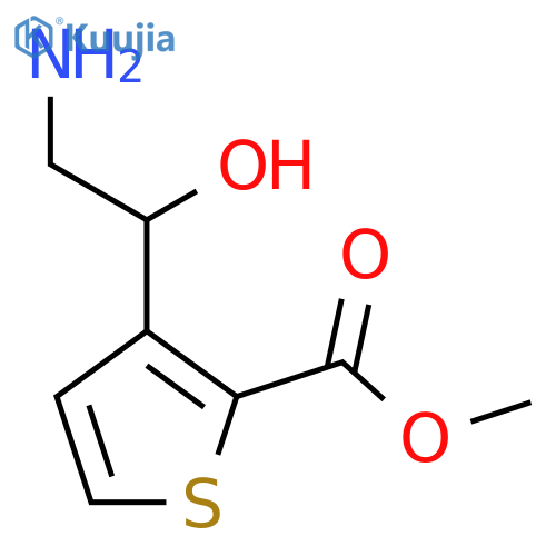 Methyl 3-(2-amino-1-hydroxyethyl)thiophene-2-carboxylate structure
