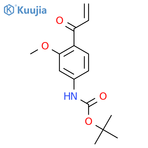 tert-butyl N-[3-methoxy-4-(prop-2-enoyl)phenyl]carbamate structure