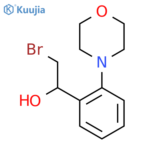 2-bromo-1-2-(morpholin-4-yl)phenylethan-1-ol structure