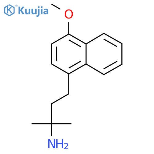 4-(4-methoxynaphthalen-1-yl)-2-methylbutan-2-amine structure