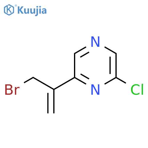 2-(3-bromoprop-1-en-2-yl)-6-chloropyrazine structure