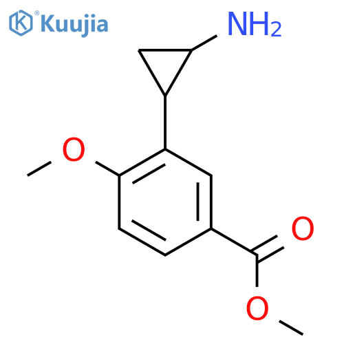 methyl 3-(2-aminocyclopropyl)-4-methoxybenzoate structure