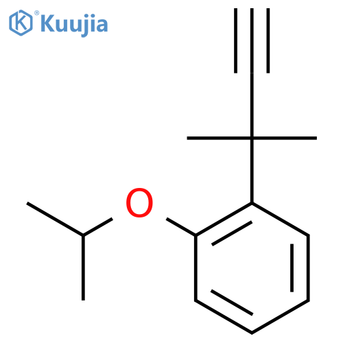 1-(2-methylbut-3-yn-2-yl)-2-(propan-2-yloxy)benzene structure