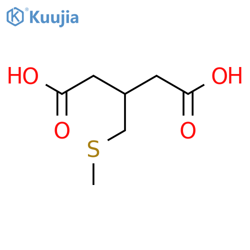 3-(methylsulfanyl)methylpentanedioic acid structure