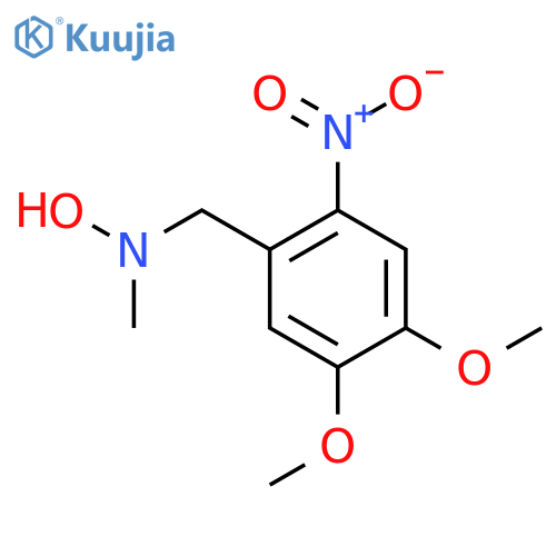 N-(4,5-dimethoxy-2-nitrophenyl)methyl-N-methylhydroxylamine structure