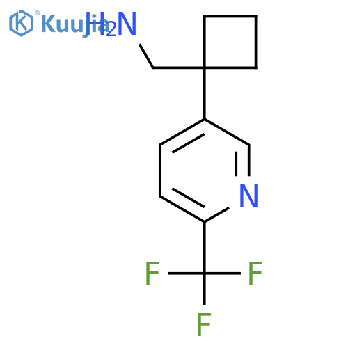 {1-6-(trifluoromethyl)pyridin-3-ylcyclobutyl}methanamine structure