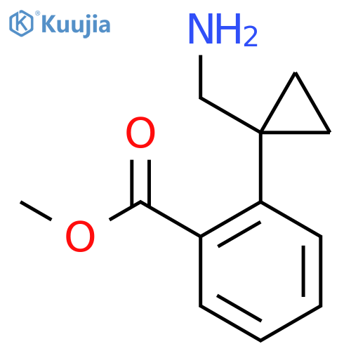 methyl 2-1-(aminomethyl)cyclopropylbenzoate structure