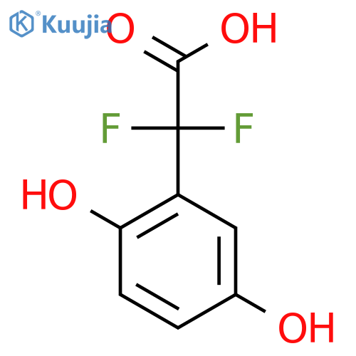 2-(2,5-dihydroxyphenyl)-2,2-difluoroacetic acid structure