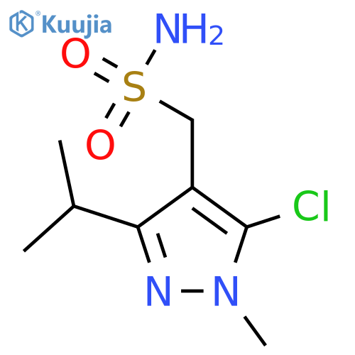 5-chloro-1-methyl-3-(propan-2-yl)-1H-pyrazol-4-ylmethanesulfonamide structure