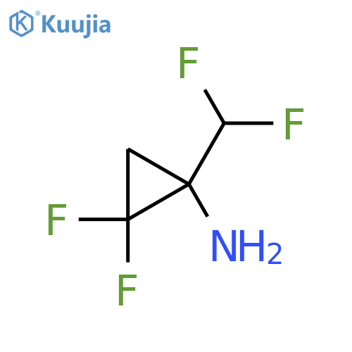 1-(difluoromethyl)-2,2-difluorocyclopropan-1-amine structure