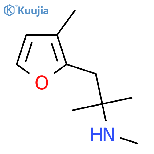 methyl2-methyl-1-(3-methylfuran-2-yl)propan-2-ylamine structure