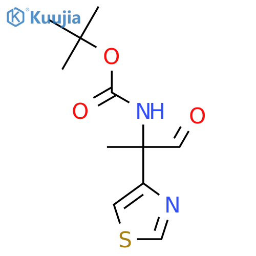 tert-butyl N-1-oxo-2-(1,3-thiazol-4-yl)propan-2-ylcarbamate structure