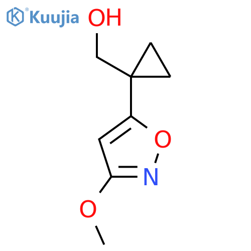 1-(3-methoxy-1,2-oxazol-5-yl)cyclopropylmethanol structure