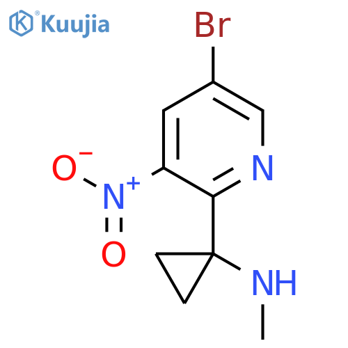 1-(5-bromo-3-nitropyridin-2-yl)-N-methylcyclopropan-1-amine structure