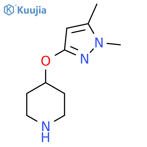 4-(1,5-dimethyl-1H-pyrazol-3-yl)oxypiperidine structure