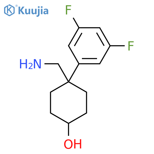 4-(aminomethyl)-4-(3,5-difluorophenyl)cyclohexan-1-ol structure
