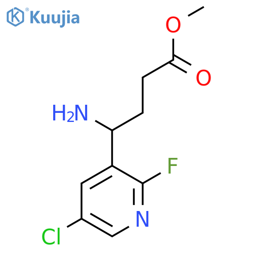 methyl 4-amino-4-(5-chloro-2-fluoropyridin-3-yl)butanoate structure