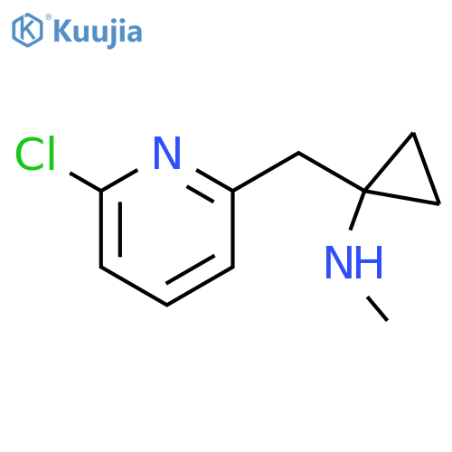 1-(6-chloropyridin-2-yl)methyl-N-methylcyclopropan-1-amine structure