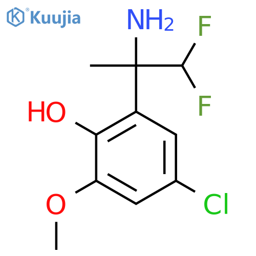 2-(2-amino-1,1-difluoropropan-2-yl)-4-chloro-6-methoxyphenol structure