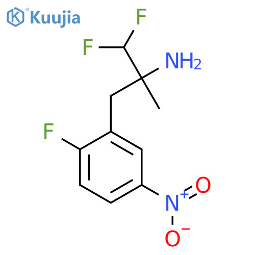 1,1-difluoro-3-(2-fluoro-5-nitrophenyl)-2-methylpropan-2-amine structure