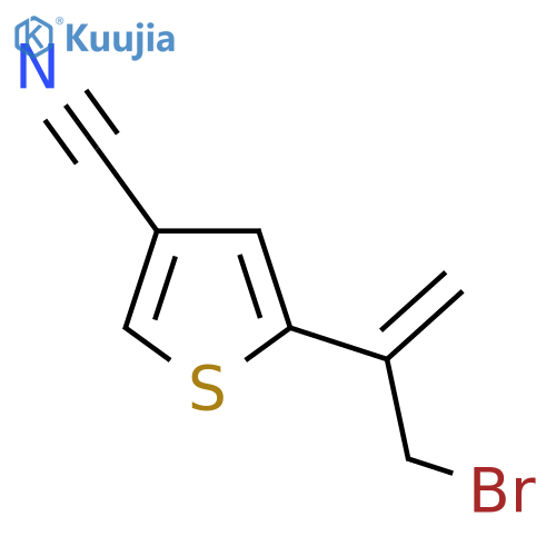 5-(3-bromoprop-1-en-2-yl)thiophene-3-carbonitrile structure
