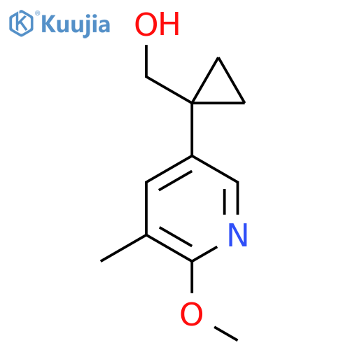1-(6-methoxy-5-methylpyridin-3-yl)cyclopropylmethanol structure