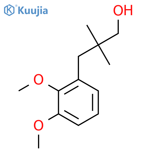 3-(2,3-dimethoxyphenyl)-2,2-dimethylpropan-1-ol structure