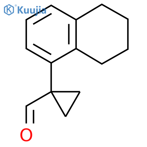 1-(5,6,7,8-tetrahydronaphthalen-1-yl)cyclopropane-1-carbaldehyde structure