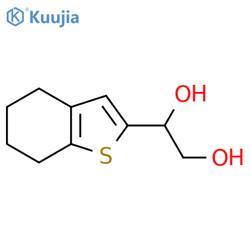 1-(4,5,6,7-tetrahydro-1-benzothiophen-2-yl)ethane-1,2-diol structure