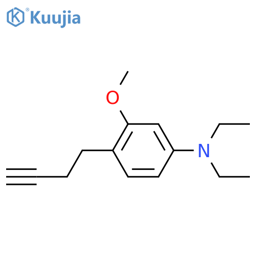4-(but-3-yn-1-yl)-N,N-diethyl-3-methoxyaniline structure
