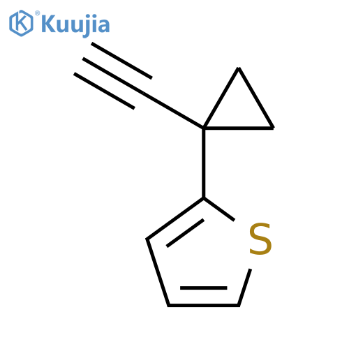 2-(1-ethynylcyclopropyl)thiophene structure