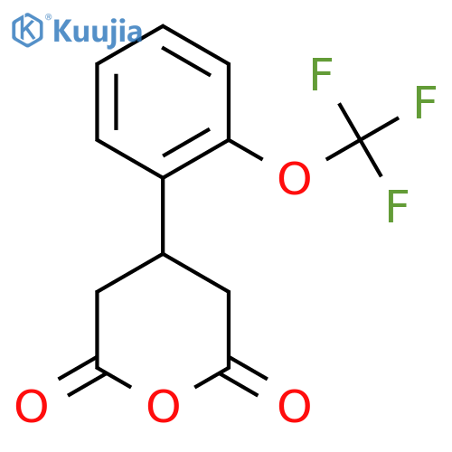 4-2-(trifluoromethoxy)phenyloxane-2,6-dione structure