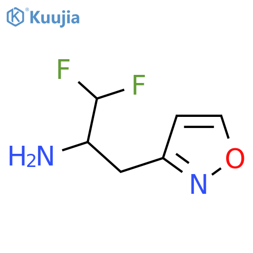 1,1-difluoro-3-(1,2-oxazol-3-yl)propan-2-amine structure